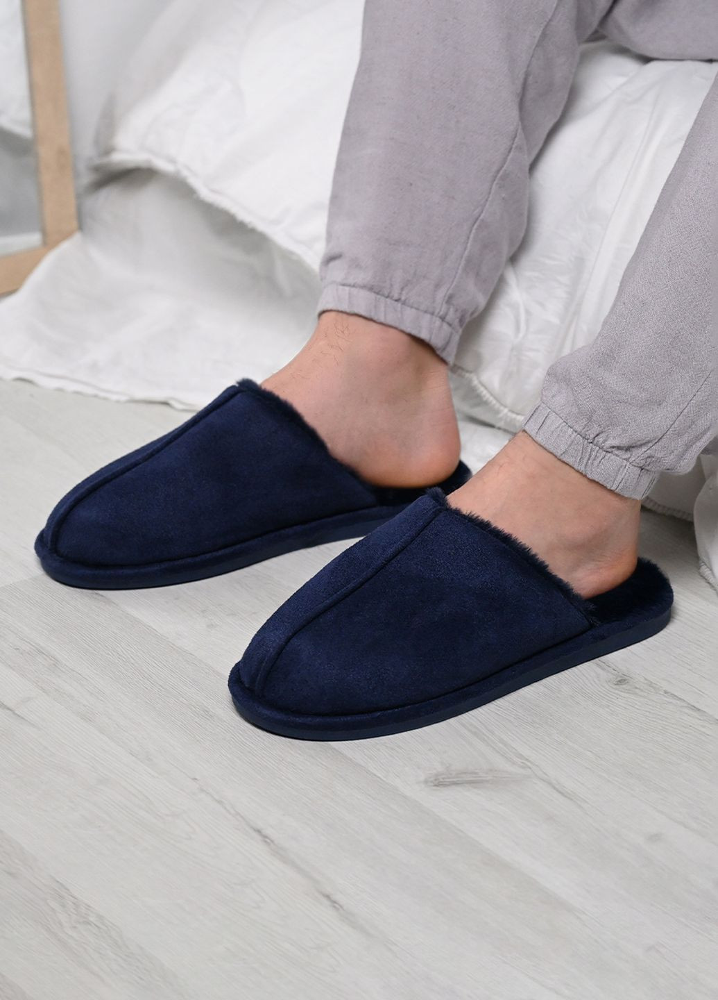 Капці чоловічі закриті OREST, р. 42-43, сині MVM (271834640)