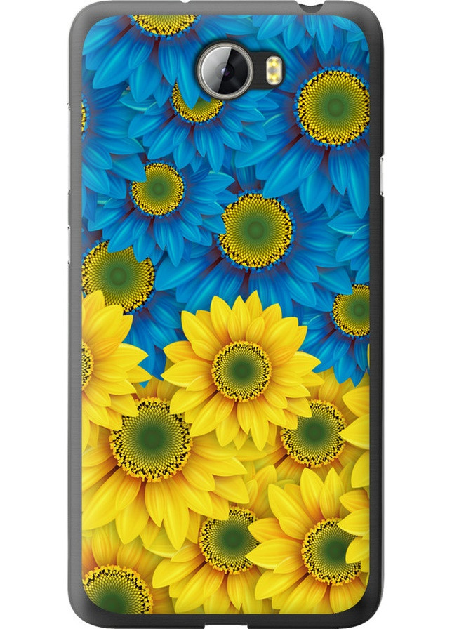 Силіконовий чохол 'Жовто-блакитні квіти ' для Endorphone Huawei Y5 II (257835117)
