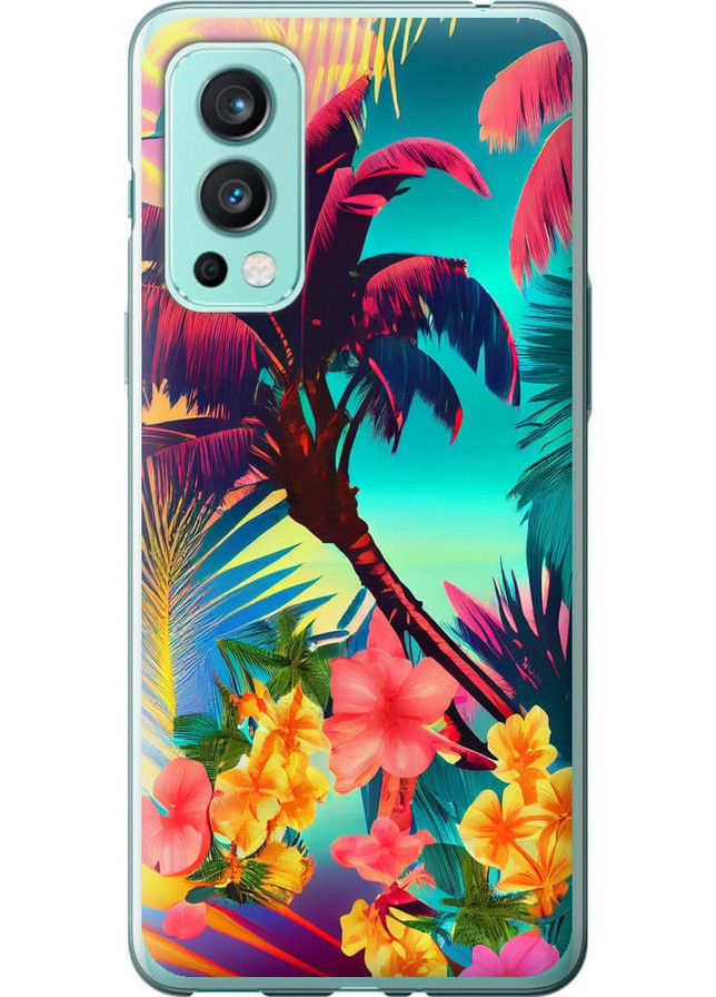 Силиконовый чехол 'Тропики v2' для Endorphone OnePlus Nord 2 (258182067)