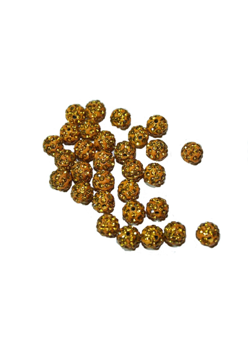 Кульки для браслетів Шамбала зі стразами 10мм FROM FACTORY (260744175)
