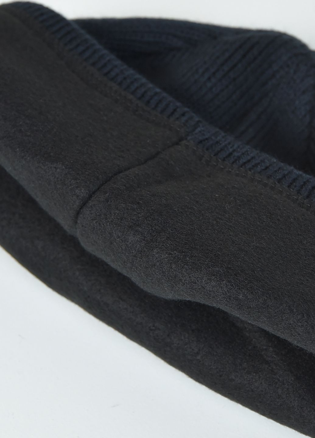 Шапка мужская на флисе темно-синего цвета Let's Shop (262442993)