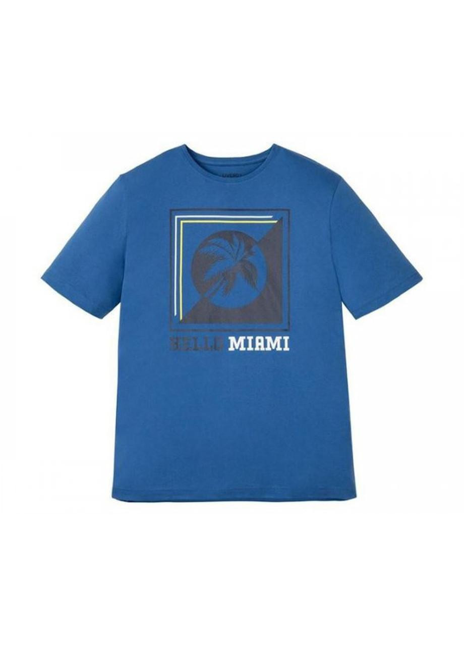 Пижама мужская (футболка + шорты) Livergy синяя