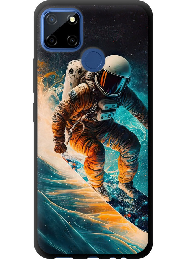 TPU чорний чохол 'Сноубордист' для Endorphone Realme 7i (258091093)