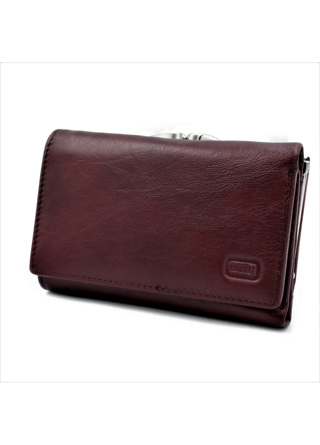 Жіночий шкіряний гаманець Weatro 13 х 8,5 х 3,5 см Бордовий H148-PY-1 Le-Mon (272950037)