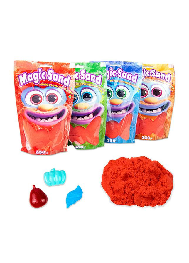 Кинетический песок Magic sand в пакете цвет красный ЦБ-00239645 Strateg (272592980)
