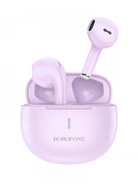 Бездротові навушники Handsome (TWS, Bluetooth 5.3, LED індикатор, зарядний чохол) - Фіолетовий Borofone bw33 (259960204)