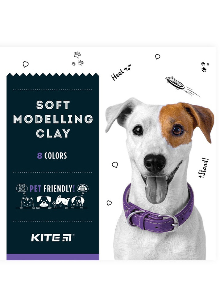 Пластилин восковой 8 цветов Dogs цвет разноцветный ЦБ-00223072 Kite (259961165)