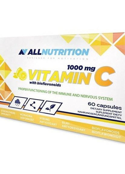All Nutrition Vitamin C 1000 mg 60 Caps Allnutrition (256724579)