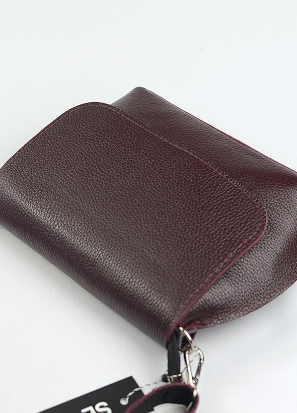 Бордовая женская маленькая сумка из натуральной кожи, молодежная кожаная мини сумочка клатч на плечо Serebro (266701170)