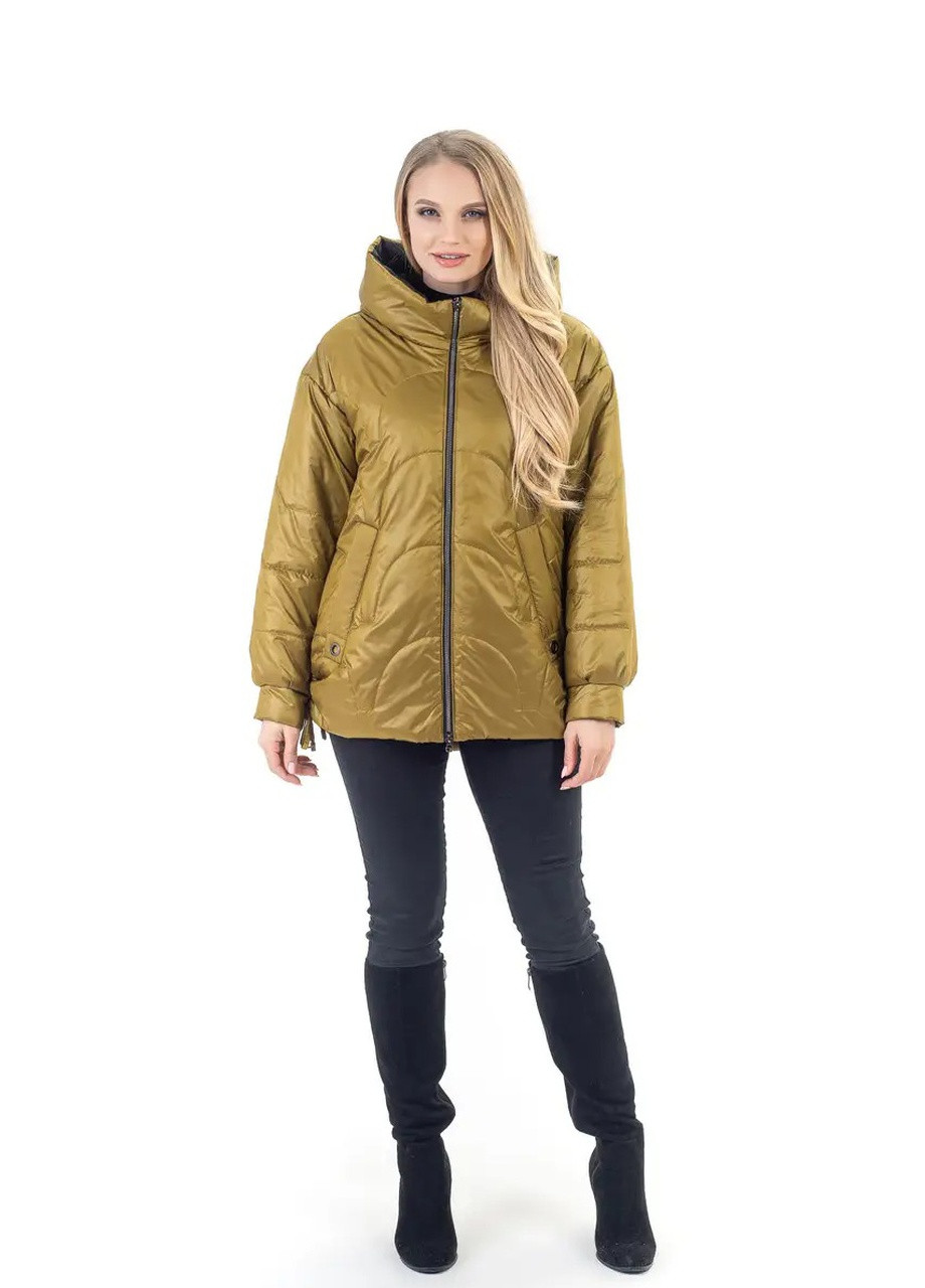 Пісочна демісезонна демісезонна жіноча куртка DIMODA Жіноча куртка від українського виробника