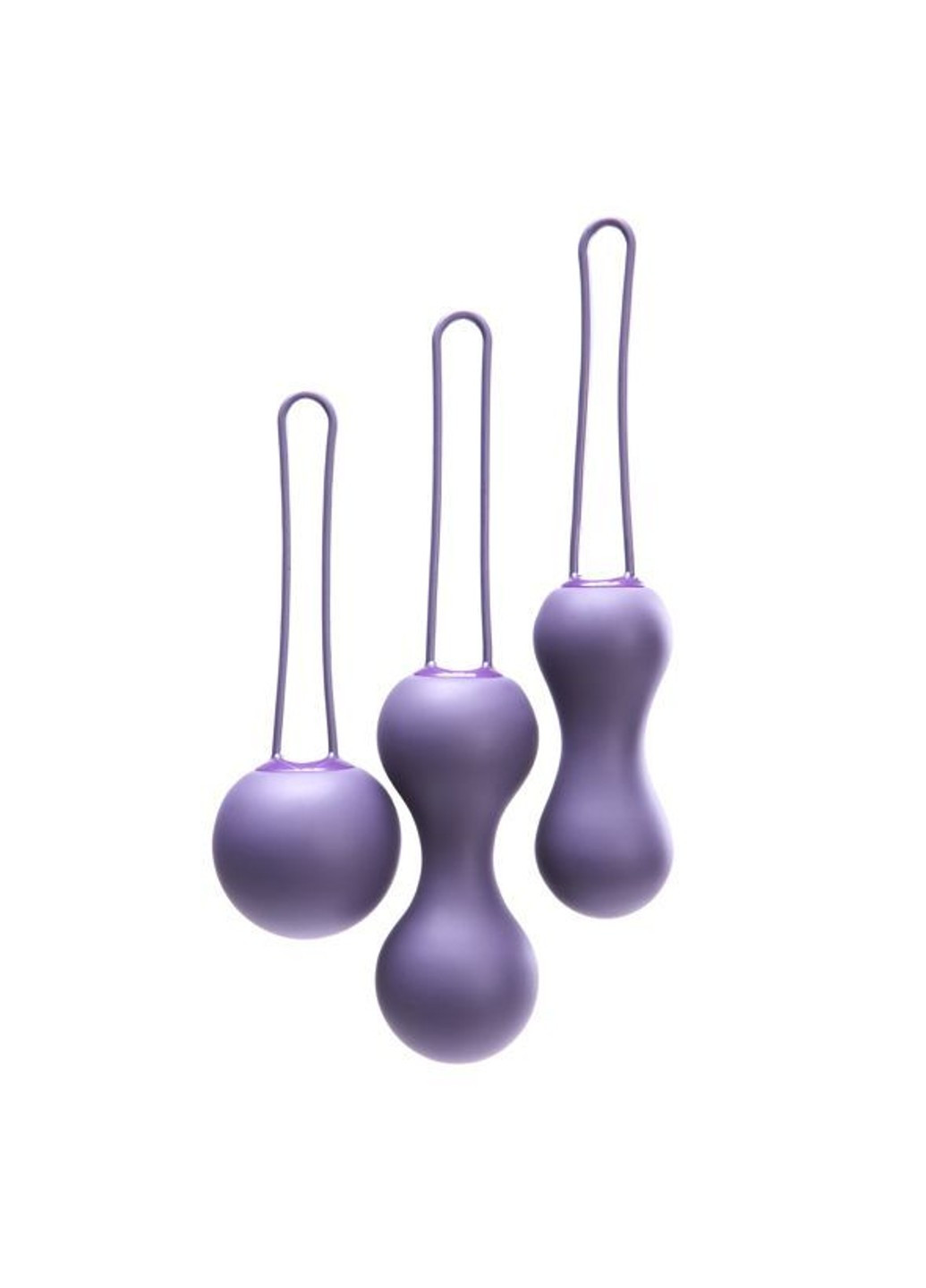 Набір вагінальних кульок - Ami Purple, діаметр 3,8-3,3-2,7см, вага 54-71-100гр Je Joue (269243702)