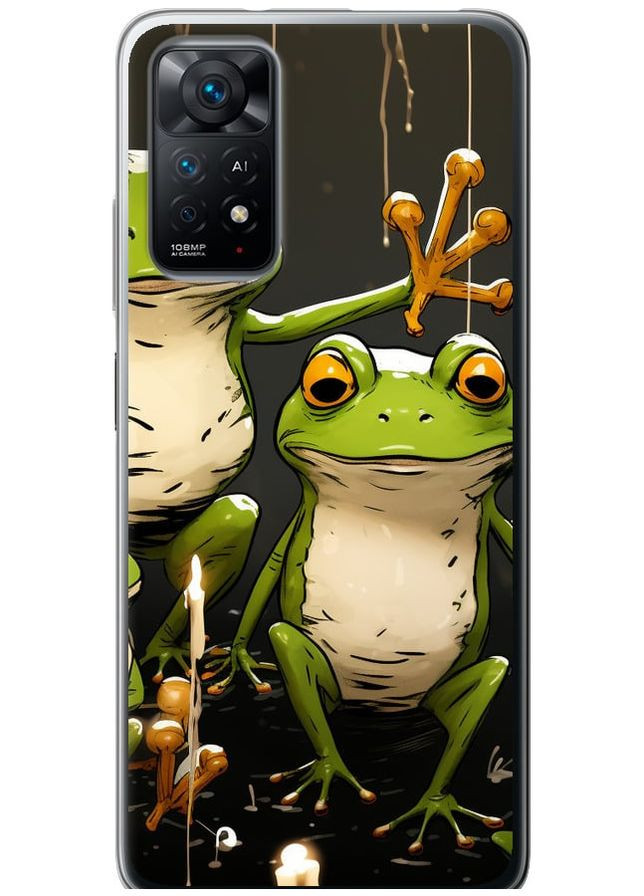 Силиконовый чехол 'Жабки 2' для Endorphone Xiaomi Redmi Note 11 (266905954)