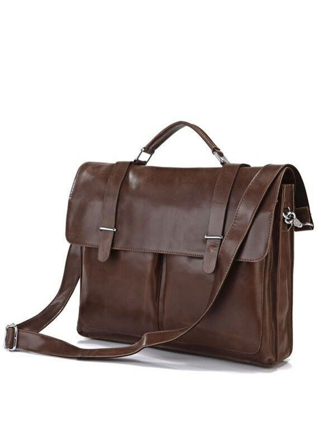 Мужской кожаный портфель 14208 Коричневый Vintage (262891687)