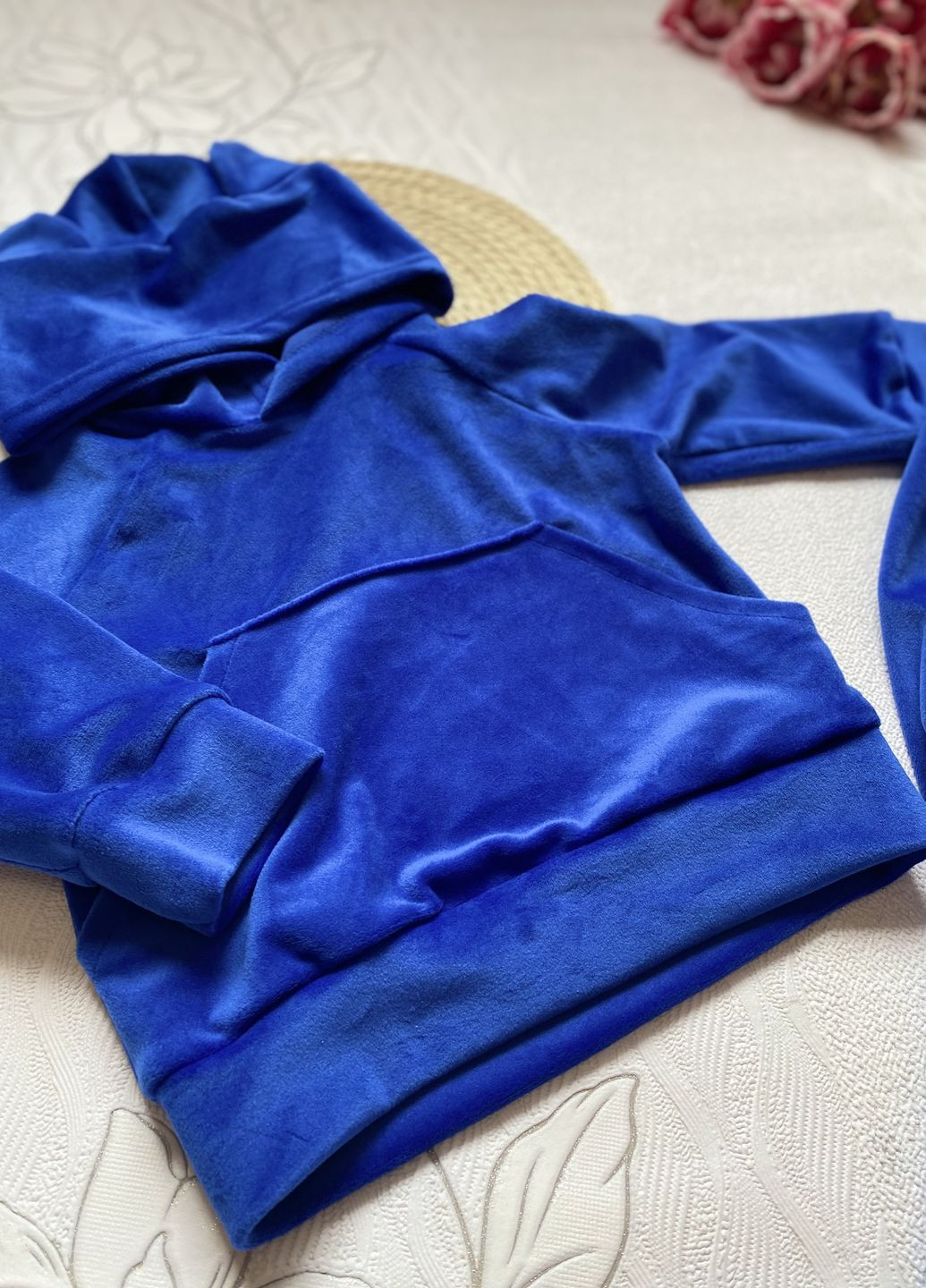 Синій демісезонний костюм дитячий велюровий демісезонний Винни Пух