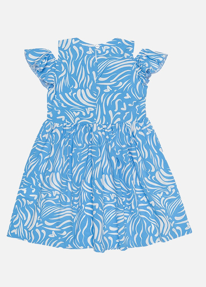 Голубое платье для девочки цвет голубой цб-00221436 Jak Pani (259503584)