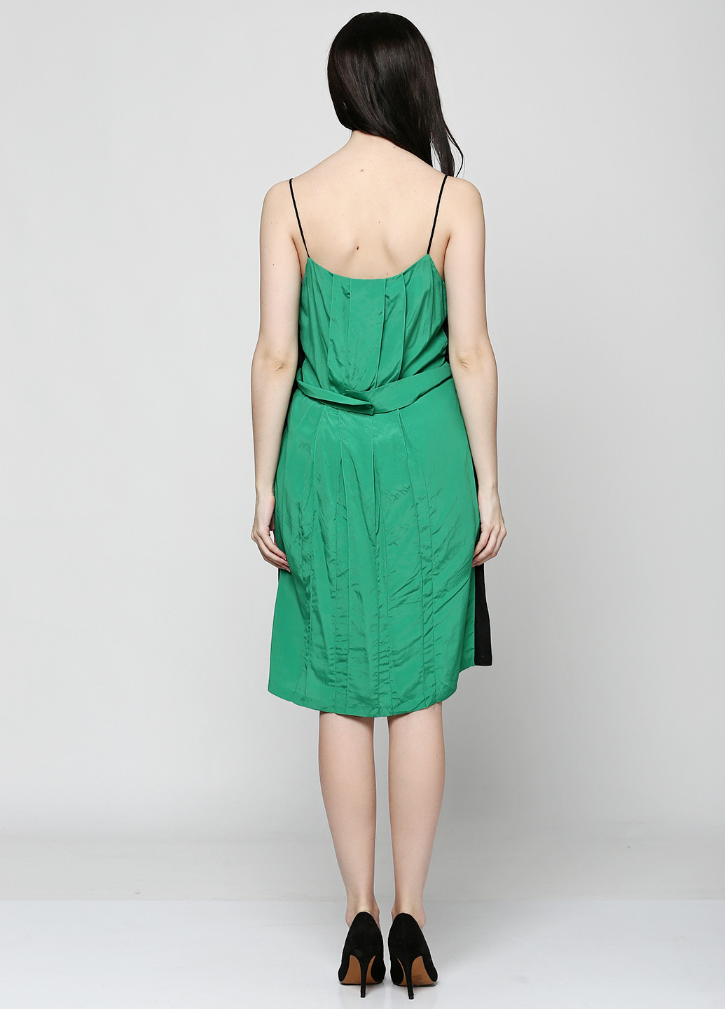 Зеленое кэжуал платье Erotokritos однотонное