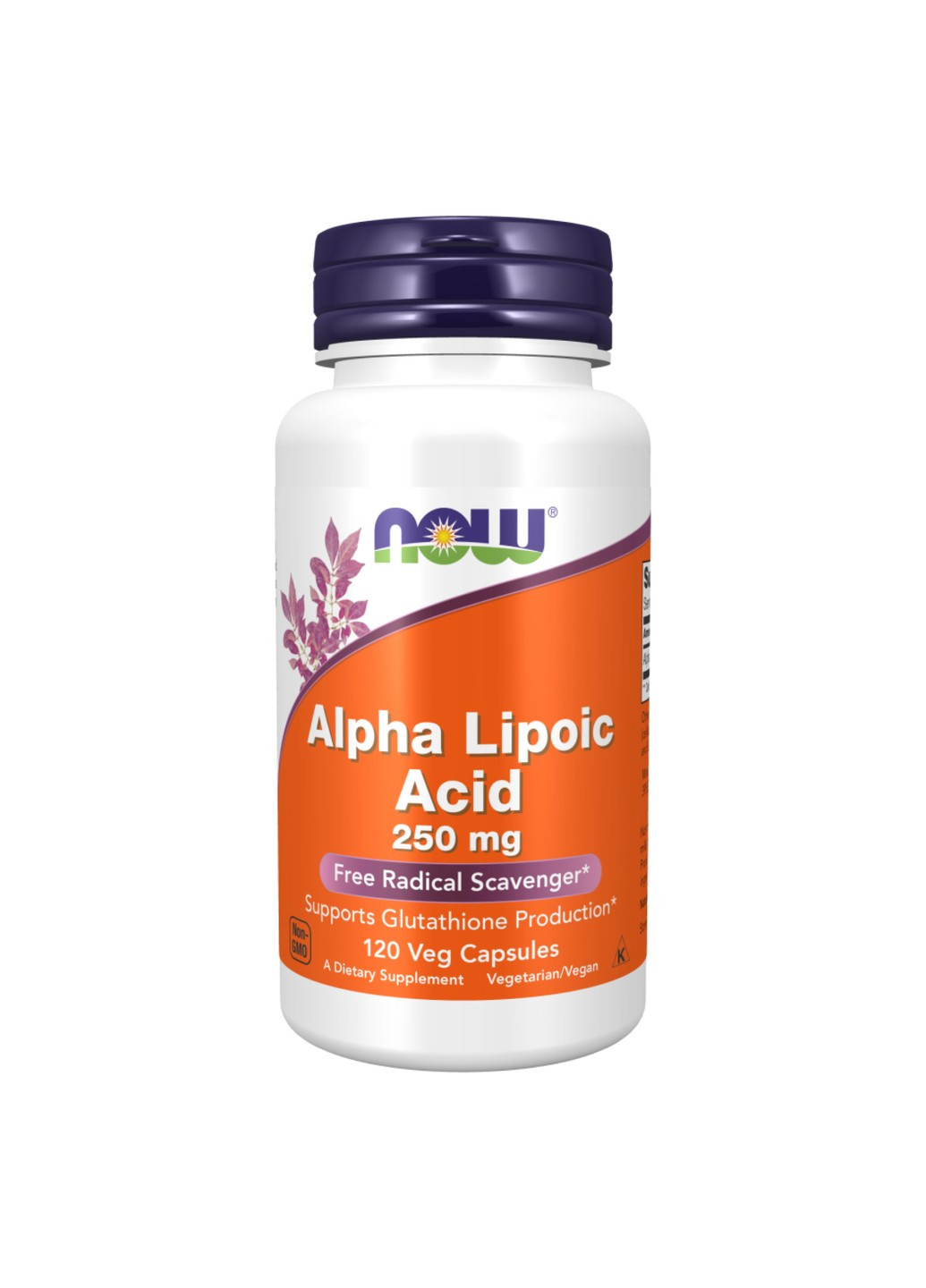 Альфа-Ліпоєва Кислота Alpha Lipoic Acid 250 мг - 120 вег.капсул Now Foods (276002617)