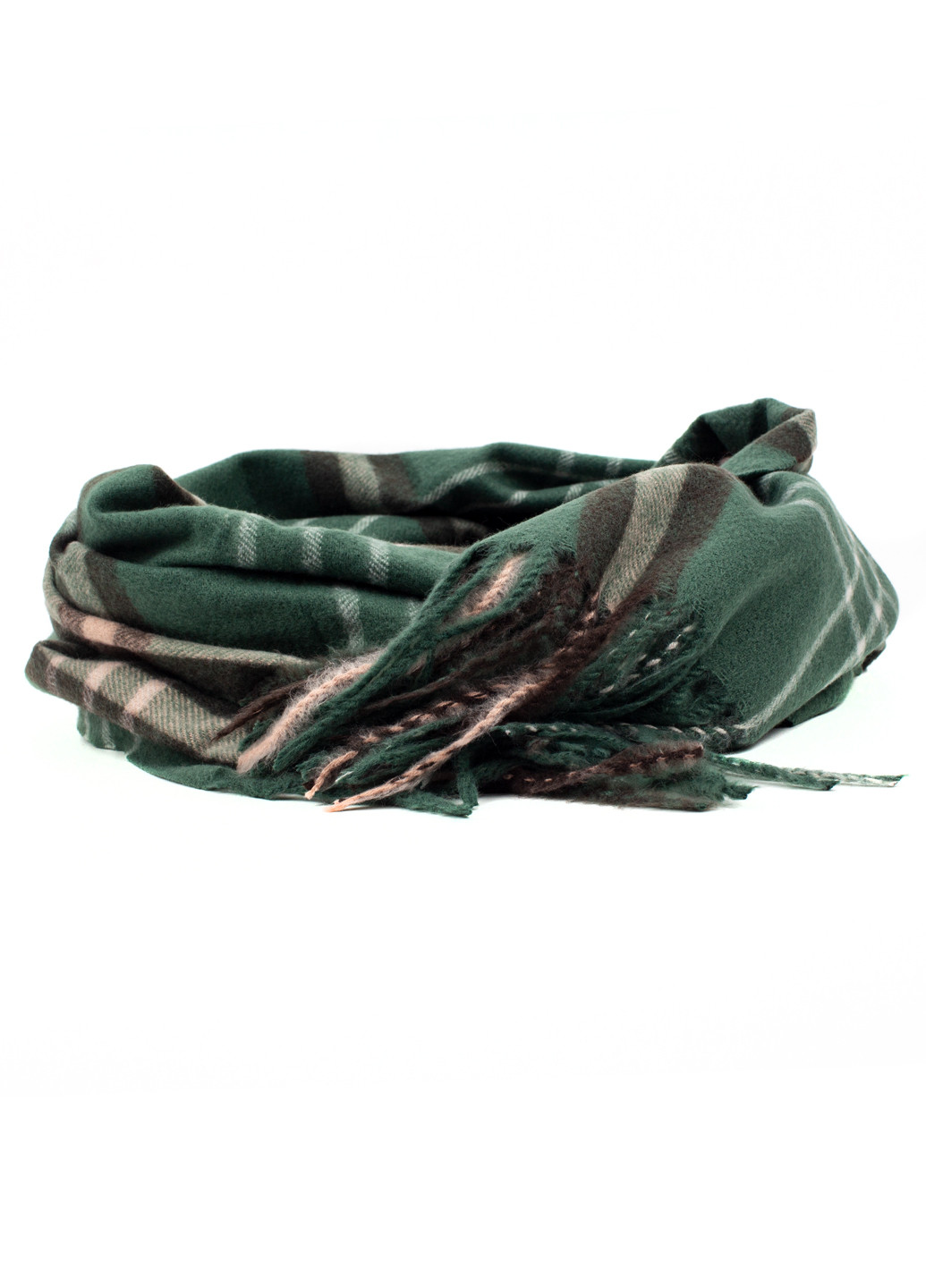 Женский шарф с бахрамой, зеленый Corze j10gr (269449224)