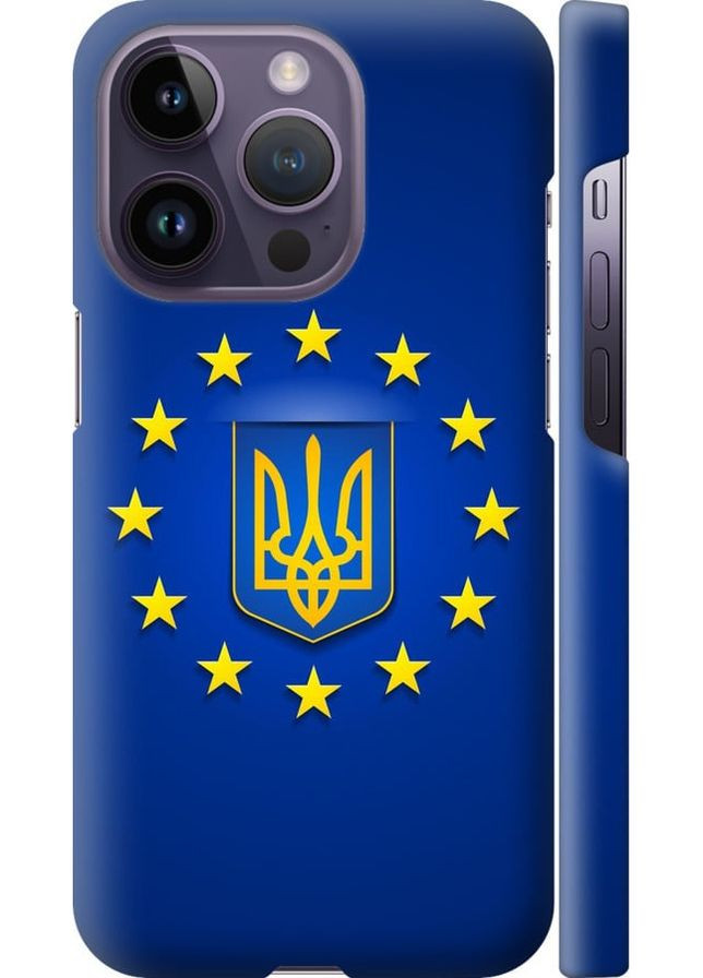 3D пластиковый матовый чехол 'Евросоюз 6' для Endorphone Apple iPhone 14 Pro (269350956)