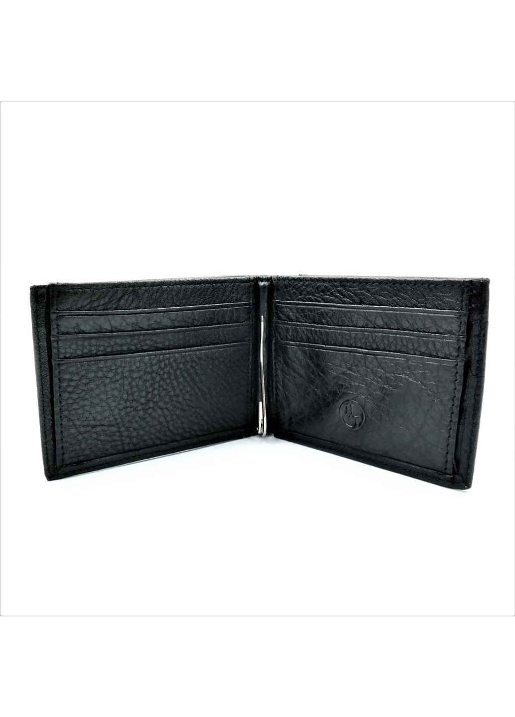 Мужской кожаный кошелек-зажим 11 х 8 х 2 см Черный wtro-168-24C Weatro (272596151)