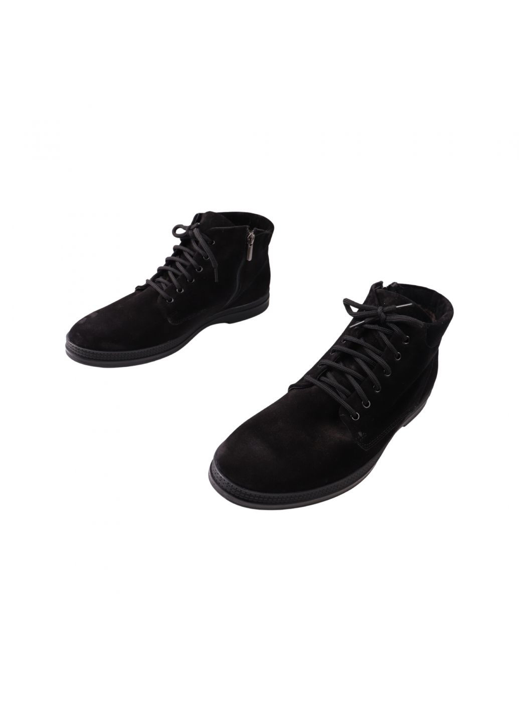 Черные ботинки мужские черные натуральная замша Vadrus