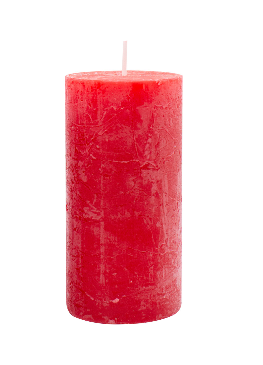 Свічка циліндрична Rustic червона 120*60 (38 год) Candlesense Decor (257033643)