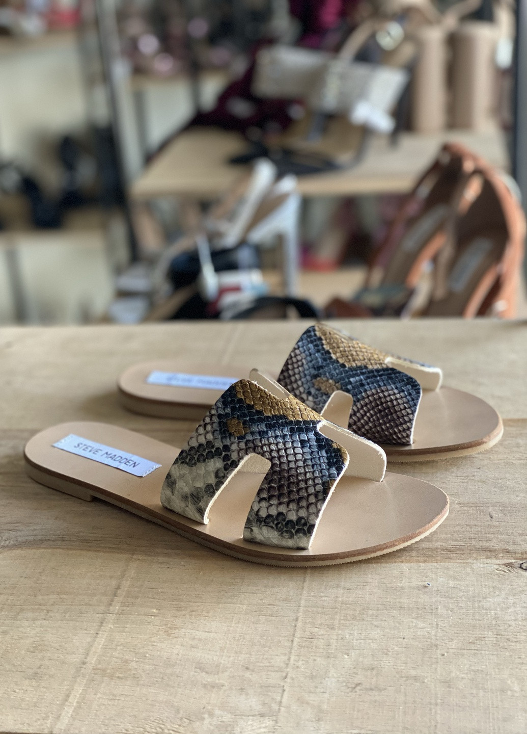 Цветные шлепанцы Steve Madden