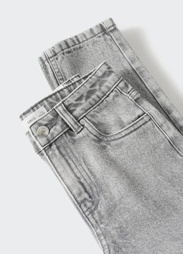Серые демисезонные джинсы для девочки 8882 140 см серый 66552 Mango