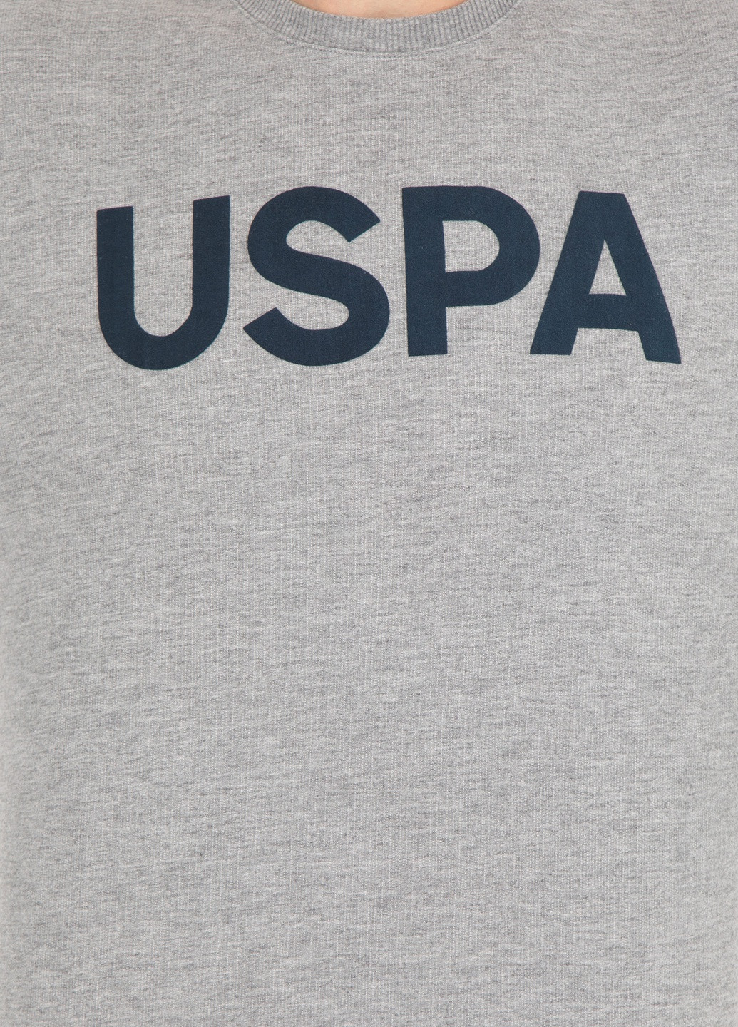 Свитшот мужской U.S. Polo Assn. - крой светло-серый - (258389854)