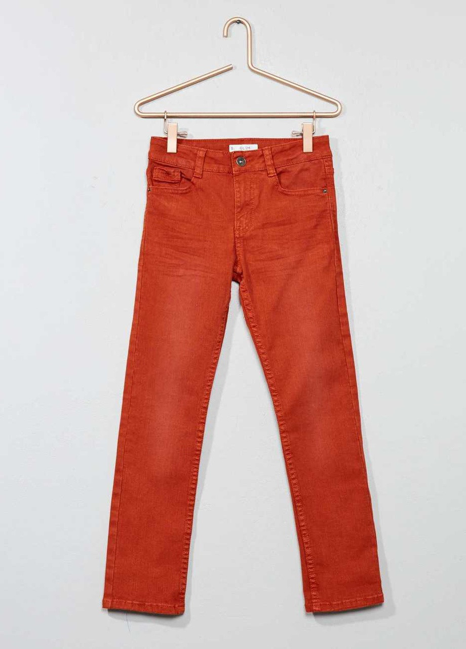 Терракотовые джинси демісезон,теракотовий, Kiabi