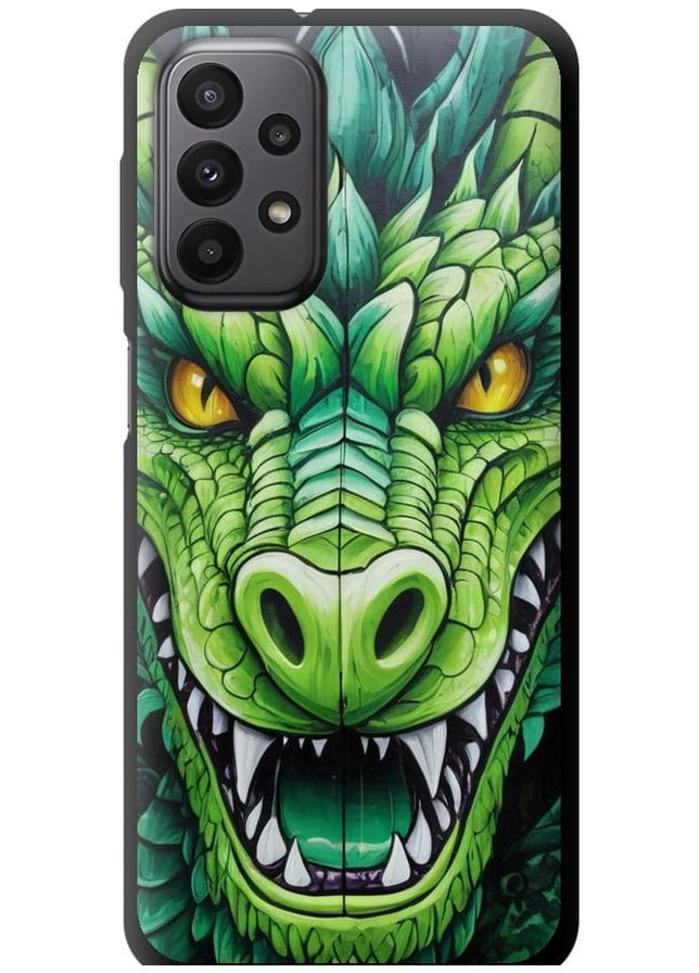 TPU черный чехол 'Зелёный дракон' для Endorphone Samsung Galaxy A23 A235F (275458924)
