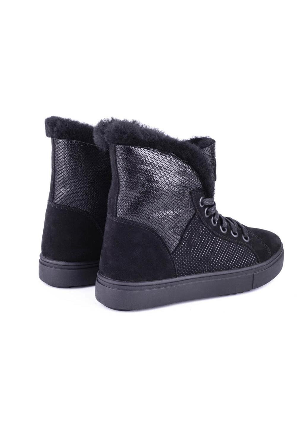 Зимние ботинки женские бренда 8500764_(52ш) Mida из натурального нубука