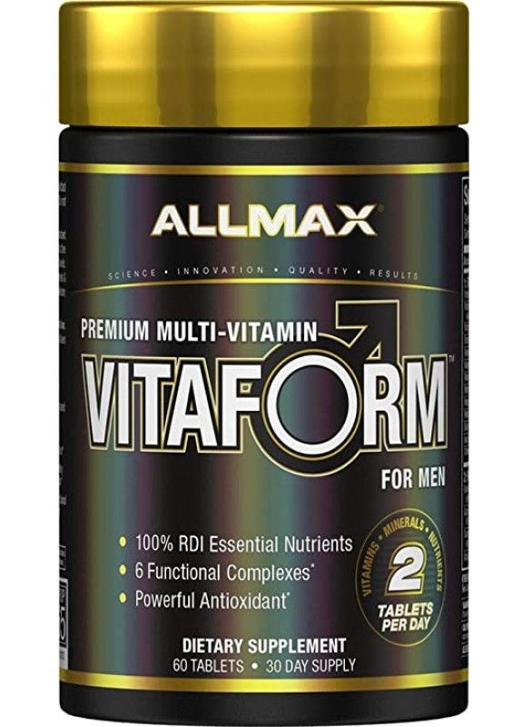 Комплекс вітамінів для чоловіків VitaForm for Men 60 tabs ALLMAX Nutrition (260168289)