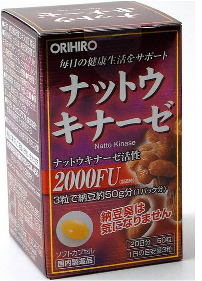 Nattokinase 2000 FU 350 mg 60 Caps Orihiro (258555335)