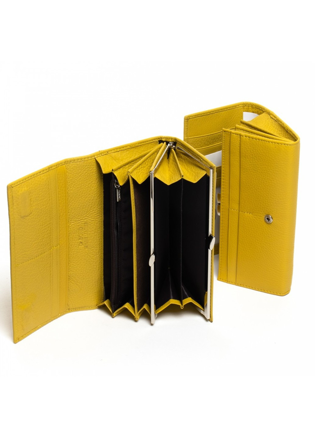 Шкіряний жіночий гаманець Classic W1-V-2 yellow Dr. Bond (261771335)