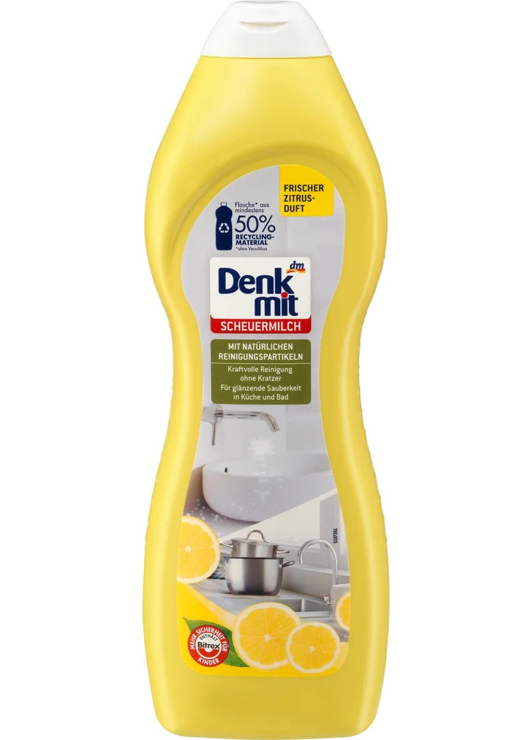 Чистящее средство эмалированных поверхностей Лимонная свежесть 750 мл Denkmit (273442521)
