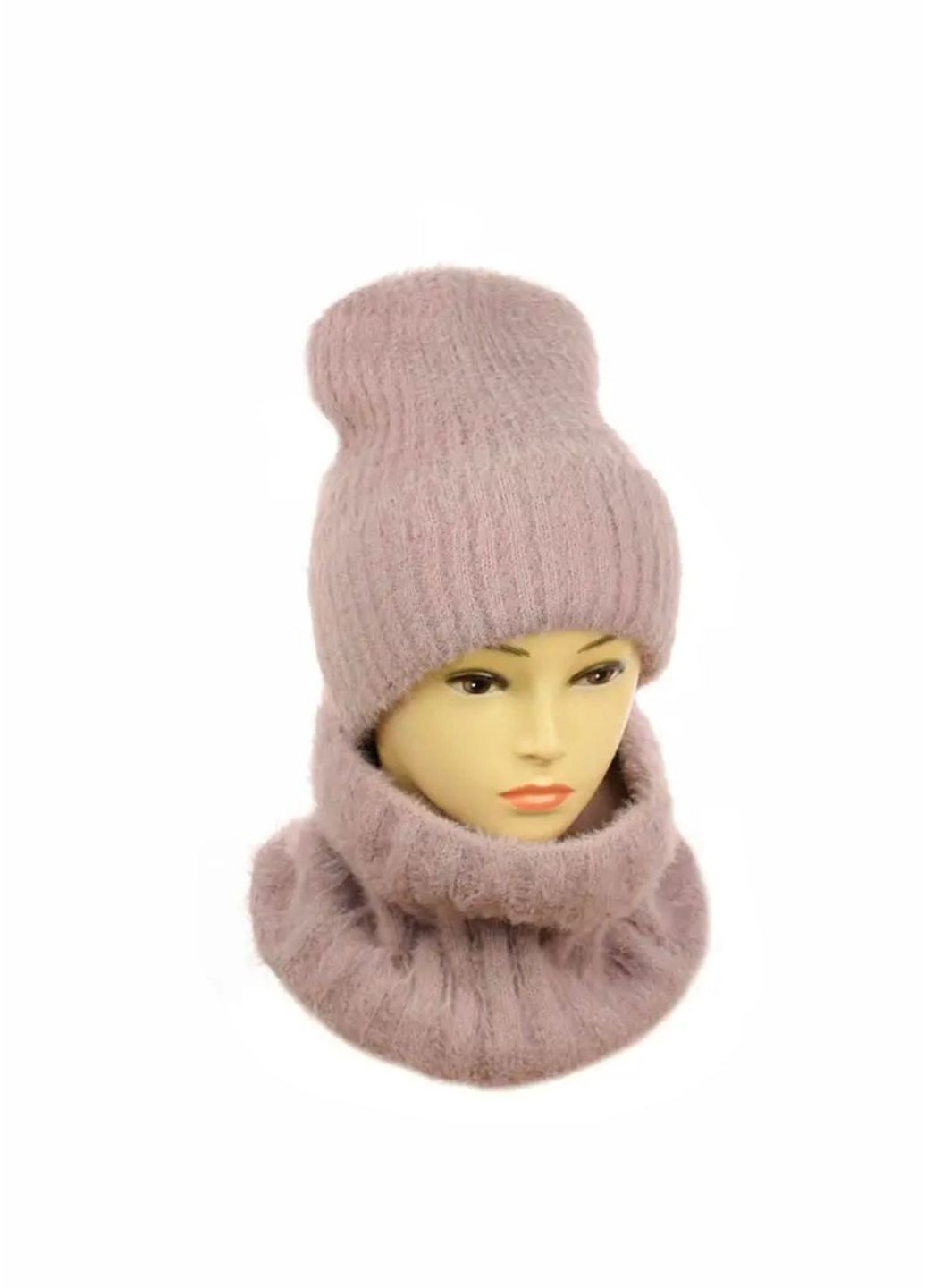 Жіночий зимовий компелкт Шапка + Снуд - Ірма No Brand ірма комплект (272798690)