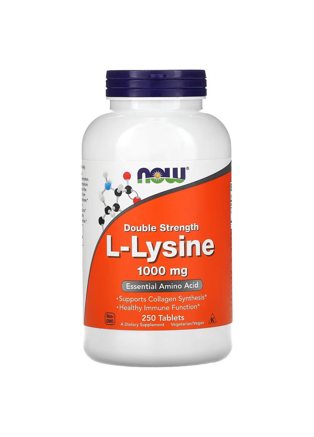 Л-Лизин L-Lysine 1000 мг - 250 таблеток Now Foods (276070438)