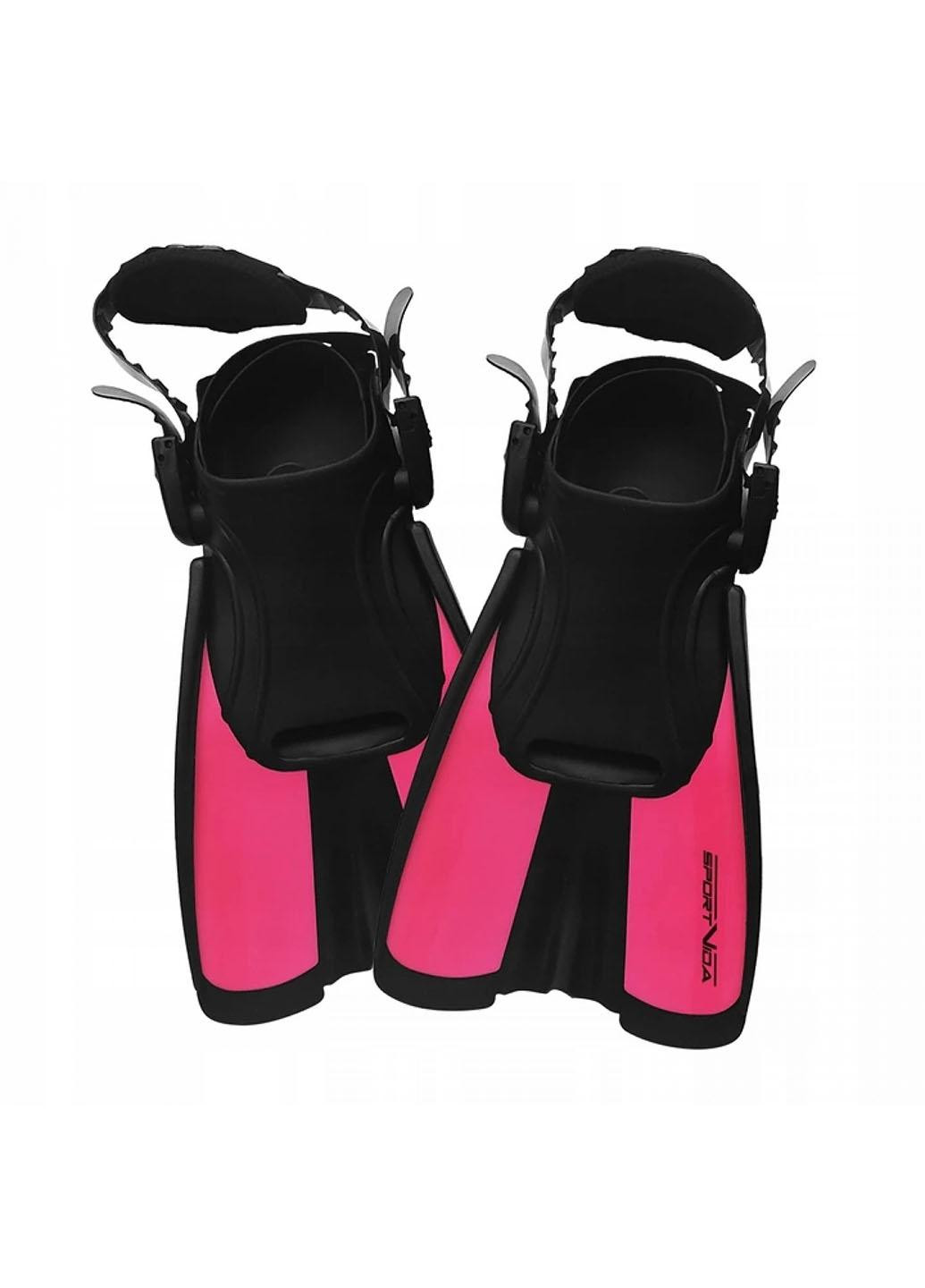 Ласти SV-DN0008JR-L Size 39-43 Black/Pink SportVida (257998544)
