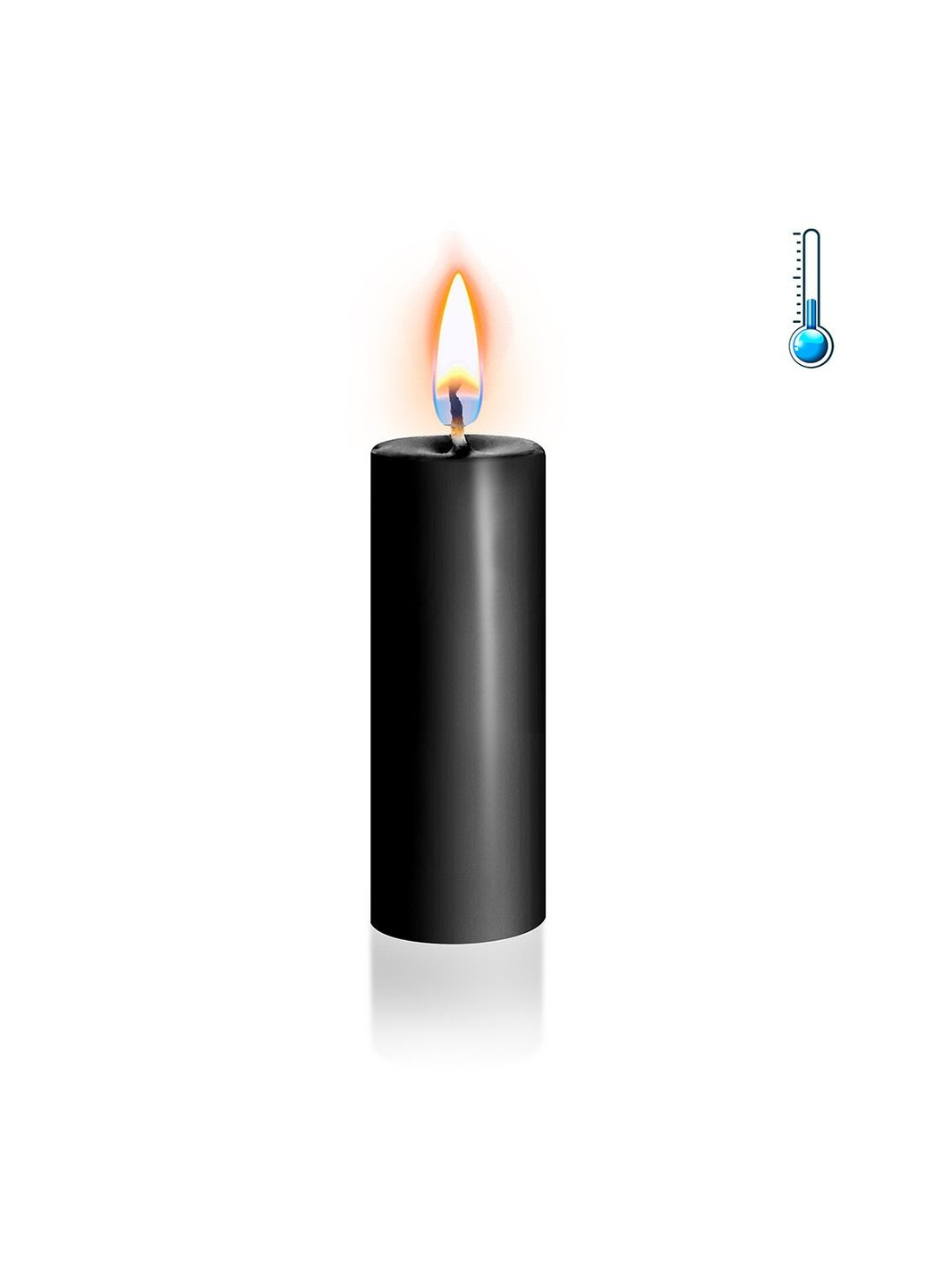 Чорна свічка воскова низькотемпературна S 10 см Art of Sex (277237330)