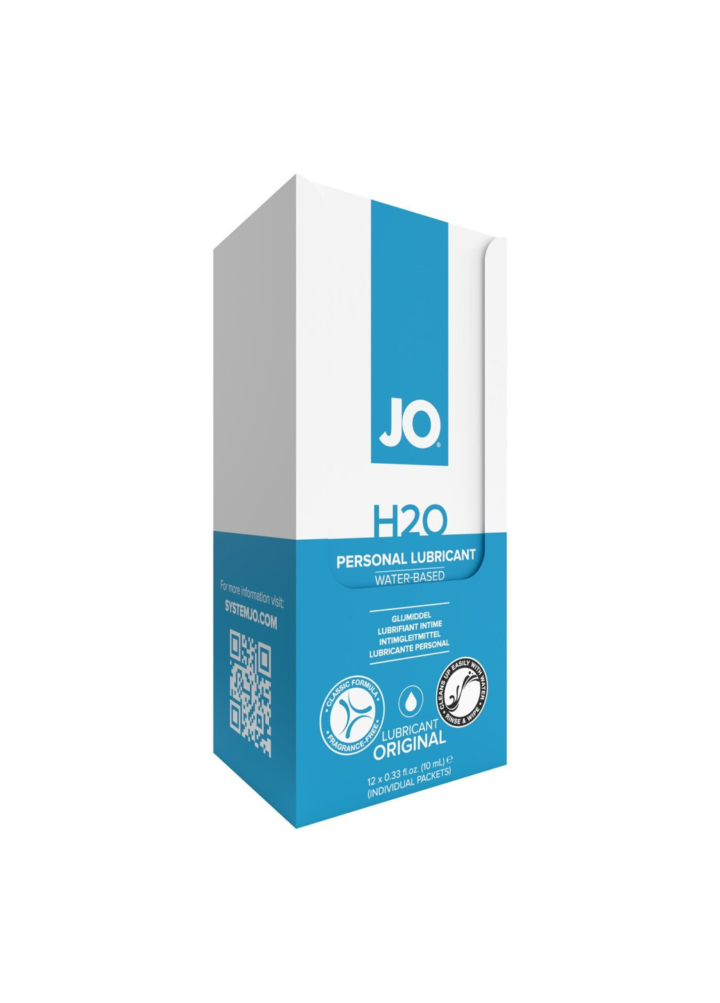 Набор лубрикантов Foil Display Box – JO H2O Lubricant – Original – 12 x 10ml System JO (258290476)