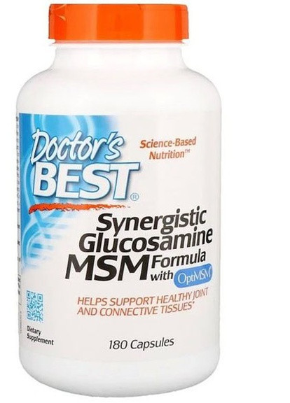 Synergistic Glucosamine MSM Formula, with OptiMSM 180 Caps DRB-00070 Doctor's Best (256725051)