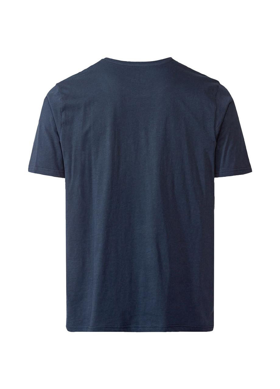 Синяя футболка мужская хлопковая Livergy