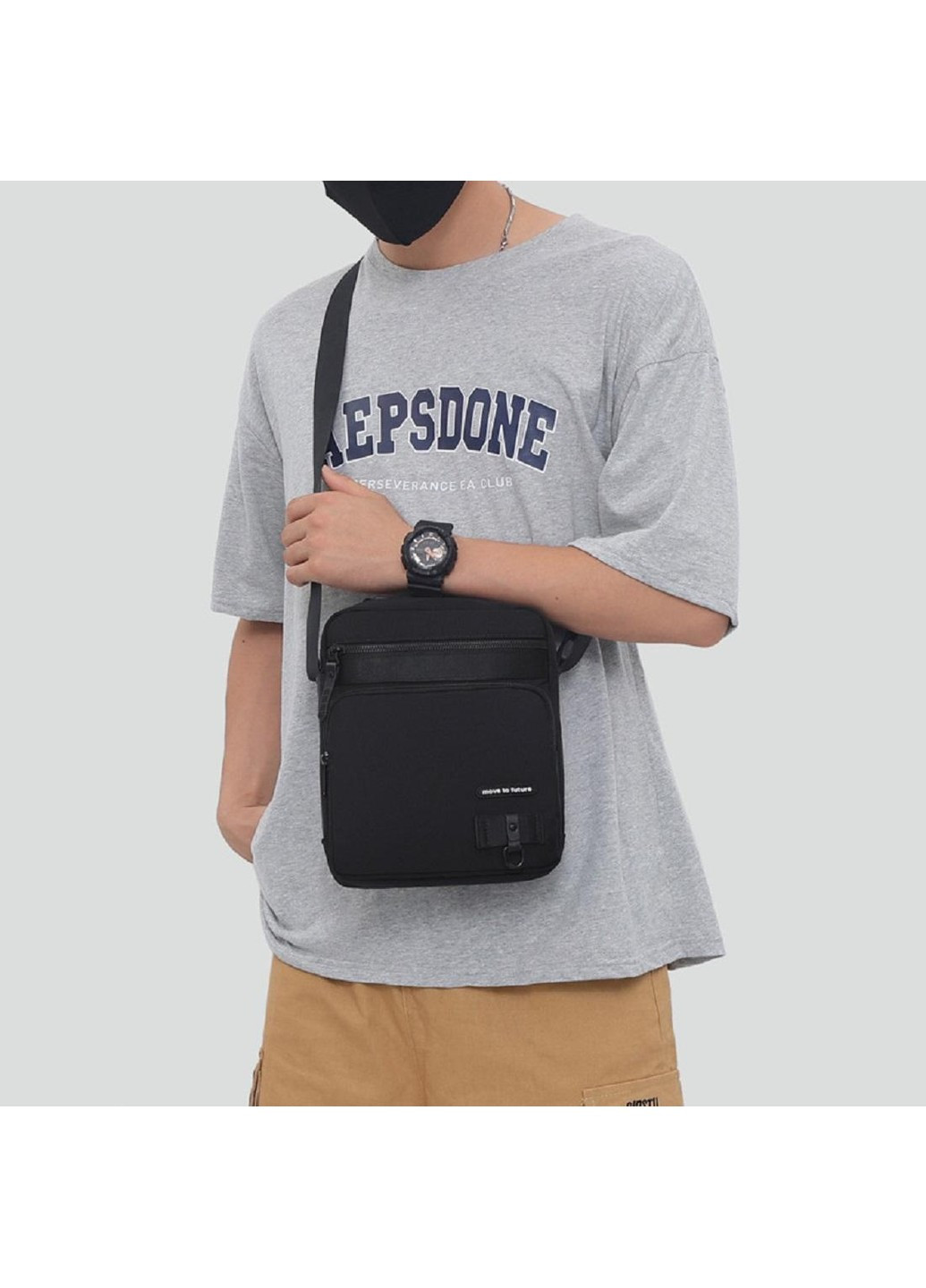 Чоловічий текстильний месенджер AT09-23910A Confident (277963007)
