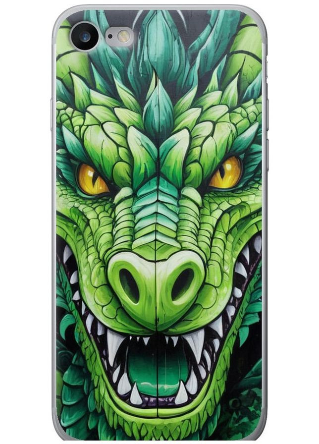 Силиконовый чехол 'Зелёный дракон' для Endorphone Apple iPhone 7 (275459440)