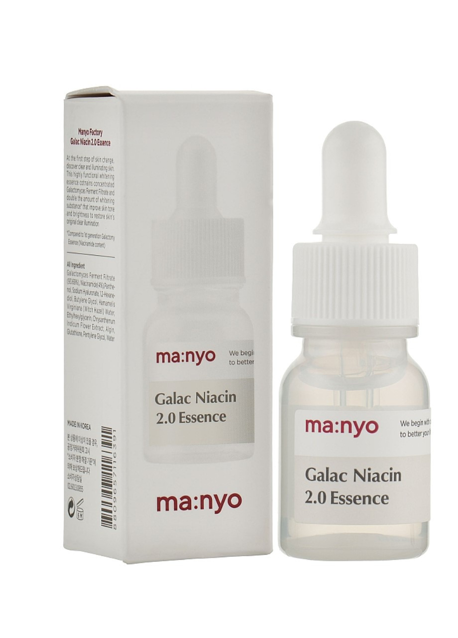 Миниатюра эссенции усиленной с галактомисисом и ниацинамидом Galac Niacin 2.0 Essence 12 мл Manyo (267746439)