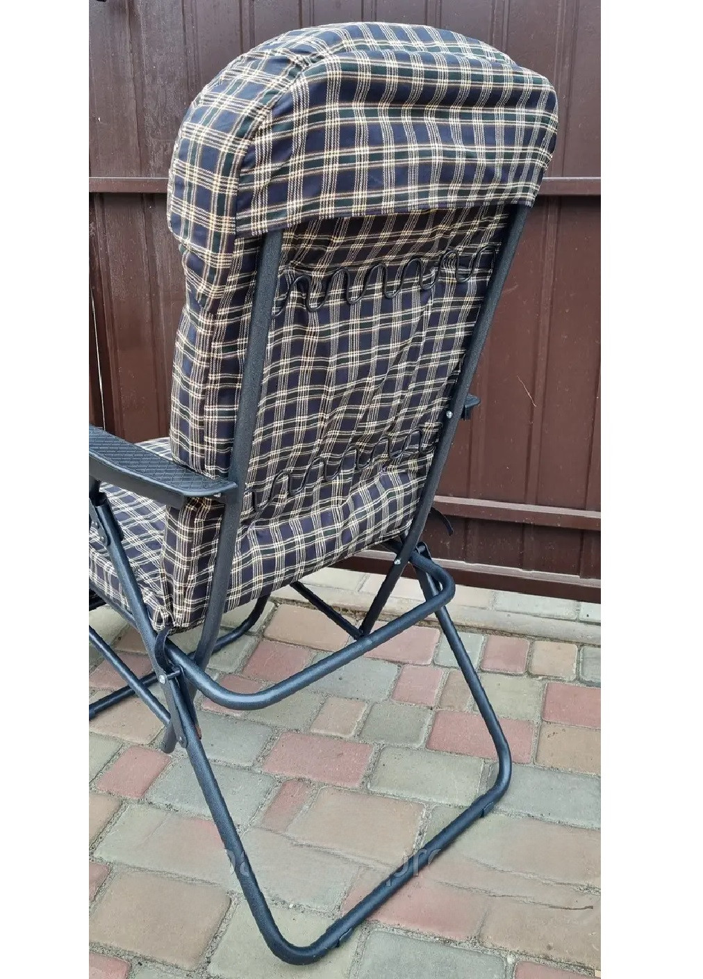 Раскладной компактный стул шезлонг с подголовником для отдыха дачи туризма кемпинга 170х50 см (475356-Prob) Unbranded (266344677)
