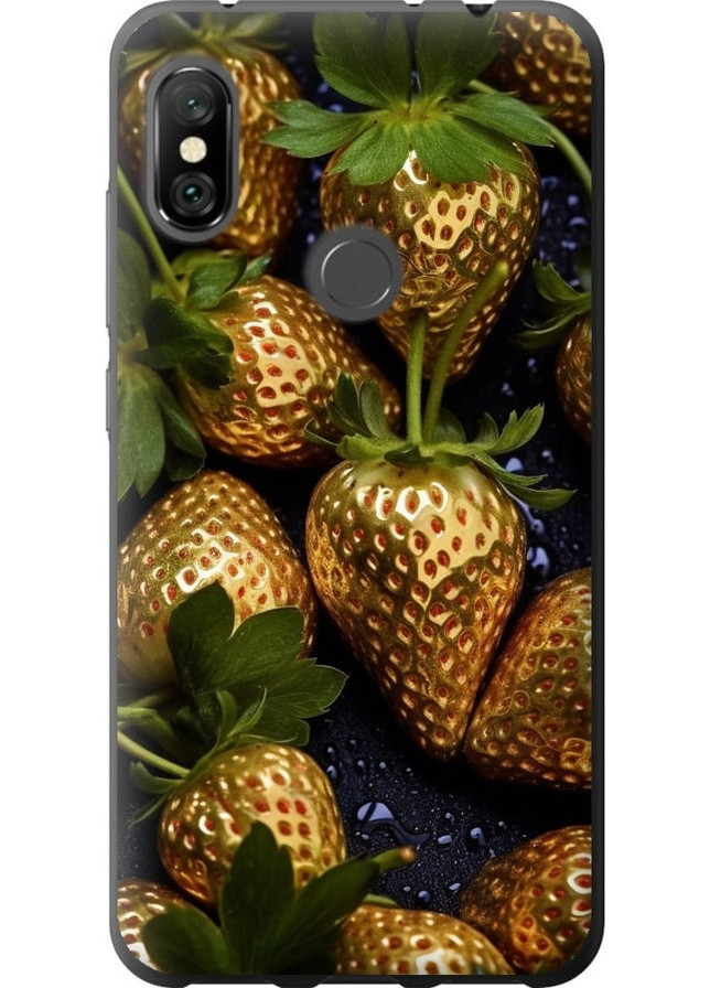 Силіконовий чохол 'Золота полуниця' для Endorphone Xiaomi Redmi Note 6 Pro (259319751)