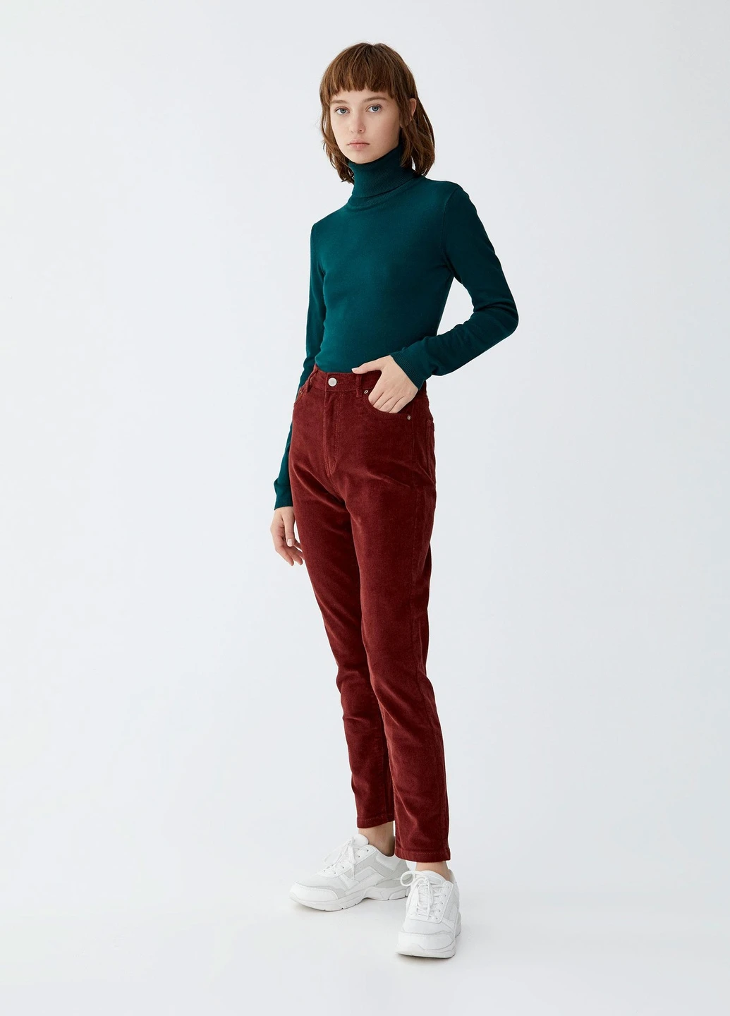 Штани,темно-цегляний, Pull & Bear (256668989)