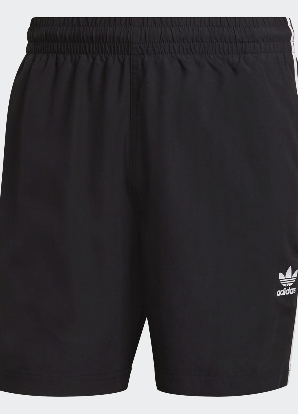 Мужские черные спортивные пляжные шорты adicolor classics 3-stripes adidas